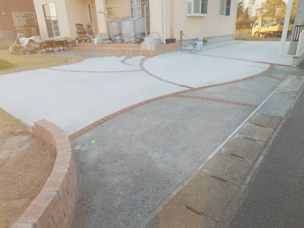 施工実例 南相馬市/Ｋ様邸　駐車場・カーポート工事｜内池工業