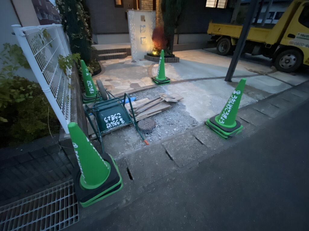 施工実例 伊達市/Ｍ様邸　駐車場コンクリートやり替え工事｜内池工業