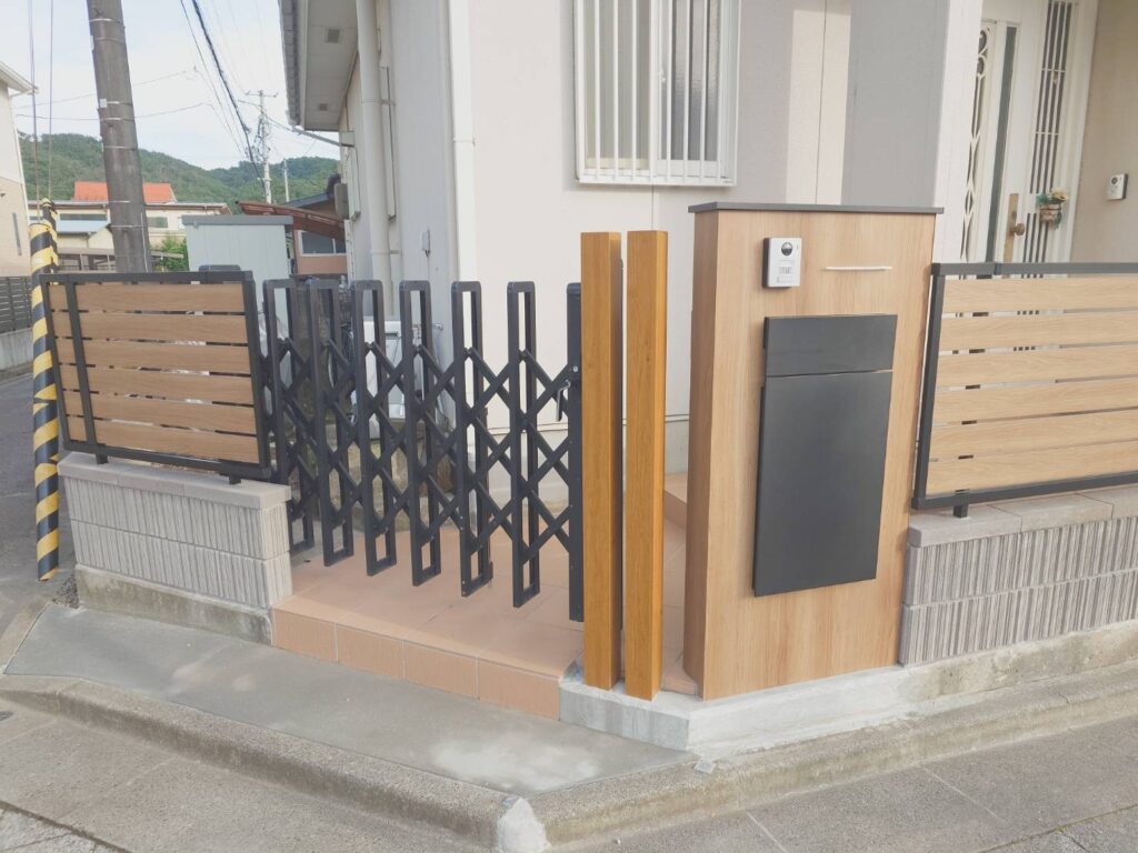 施工実例 福島市/Ｉ様邸　門柱・フェンス・アプローチ工事｜内池工業