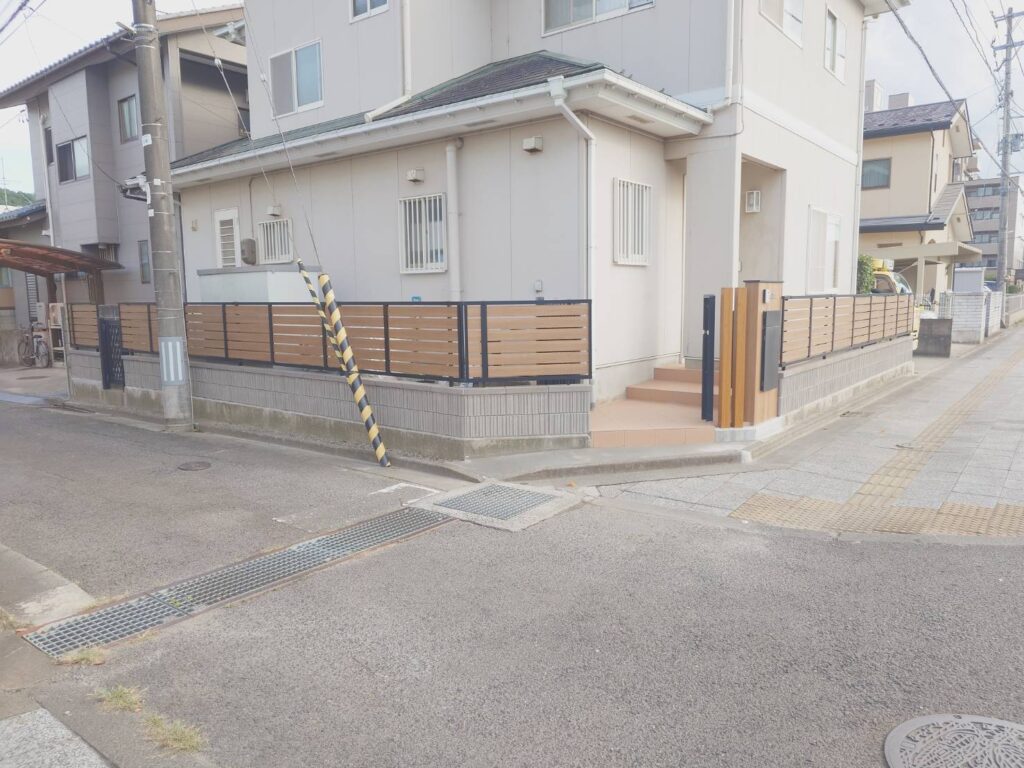 施工実例 福島市/Ｉ様邸　門柱・フェンス・アプローチ工事｜内池工業