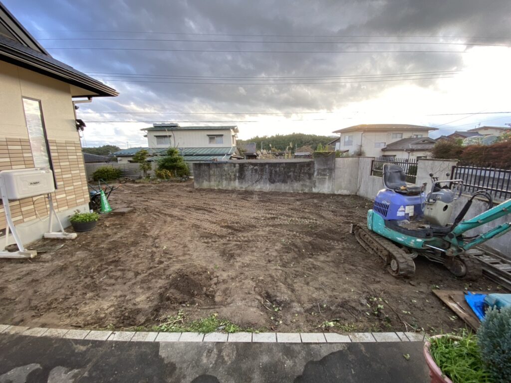 施工実例 福島市/Ｎ様邸　砕石敷き工事｜内池工業