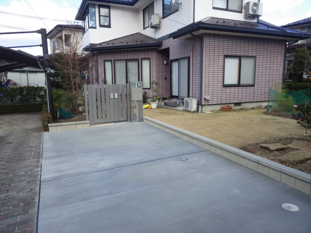 施工実例 福島市/Ｋ様邸　駐車場拡張工事｜内池工業