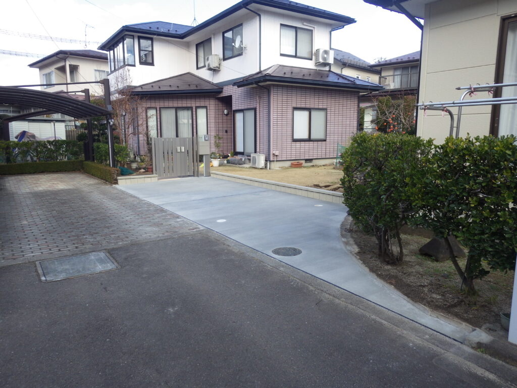 施工実例 福島市/Ｋ様邸　駐車場拡張工事｜内池工業