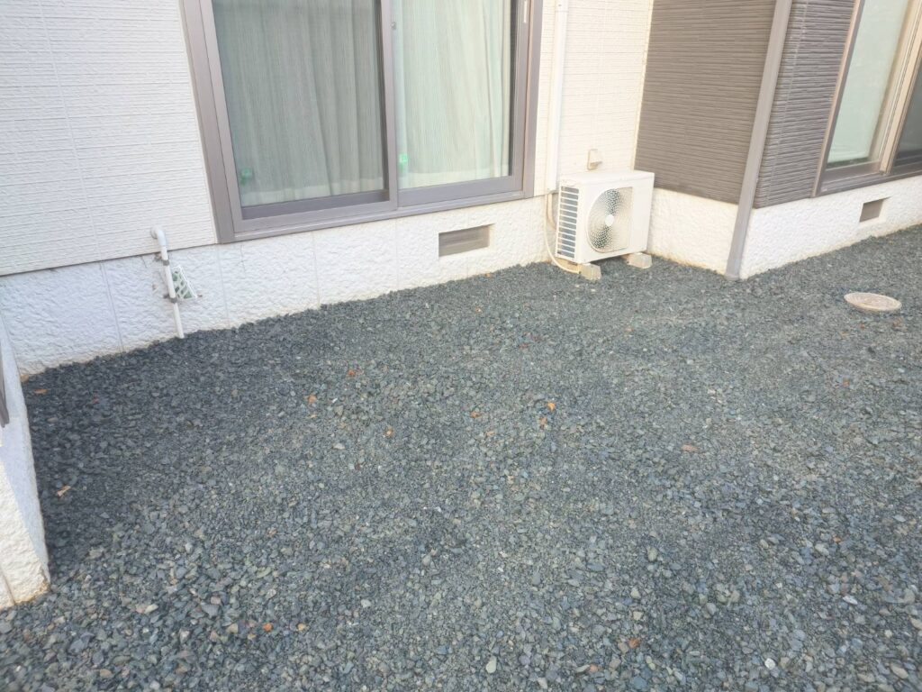 施工実例 福島市/Ｋ様邸　お庭整理・砕石敷き工事｜内池工業