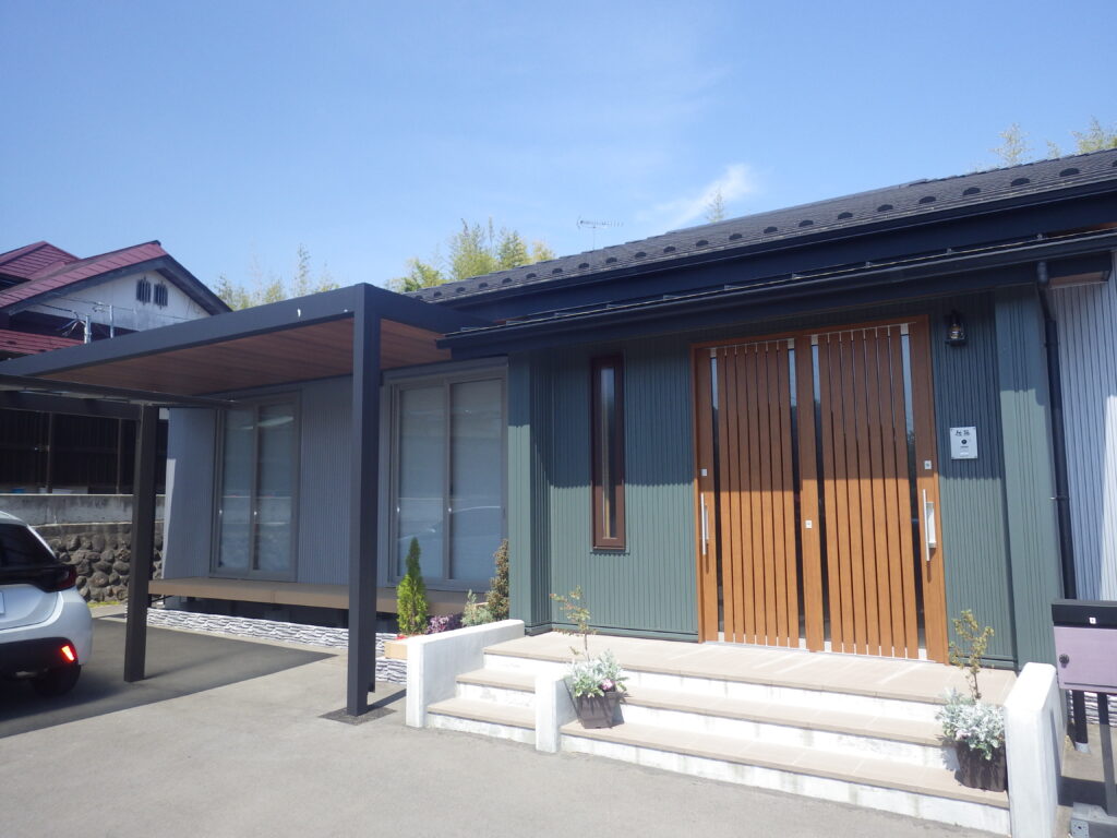 施工実例 相馬市/Ｓ様邸　西日除けテラス工事｜内池工業