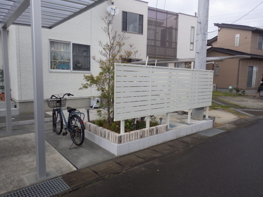 施工実例 福島市/Ｋ様邸②　フェンス・お庭土間工事｜内池工業